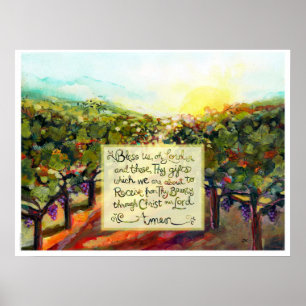 Zegen ons Oh Lord Prayer Poster