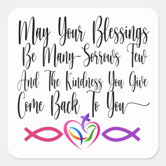 Zegen Sticker (Voorkant)