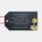 Zegen van de Rugzakken Kerkgebed Label Cadeaulabel (Achterkant Horizontaal)