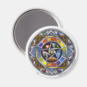 Zegen van Elementen Ronde Magneet (Voorkant / Achterkant)