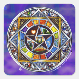 Zegen van Elements Square Sticker