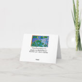 Zegen van Vrede Feestdagen Kaart (Achterkant)