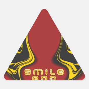 Zegening van Boven: Gods Liefde Spirituele Groet Driehoek Sticker