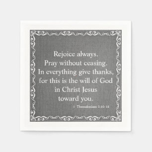 Zegening van de Bijbel - 1 Thessaloniërs 5:16-18 Servet