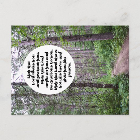 zegening van de noordelijke Bossen Briefkaart (Voorkant)