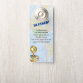 Zegening van de rugzakken Wereldbol kerkgebed (Op knop)