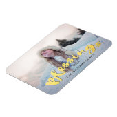 Zegeningen Faux Goud Script Vakantie Kerstmis Foto Magneet (Linkerzijde)