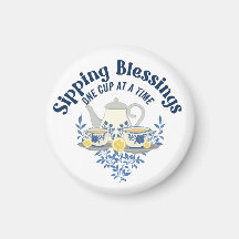 Zegeningen nippen, één kopje tegelijk