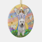 Zegeningen - Westie (P) Keramisch Ornament (Rechts)