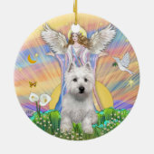 Zegeningen - Westie (P) Keramisch Ornament (Achterkant)