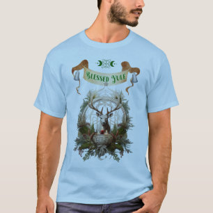Zegeningen Winter Solstice Yule Stag T-shirt