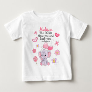 Zegenings Schrift Cute Girl Custom Naam Shirt Top