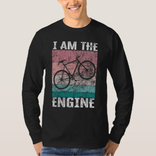 Zeggend Ik Ben De Motor voor Wielrenner Fan 3 T-shirt