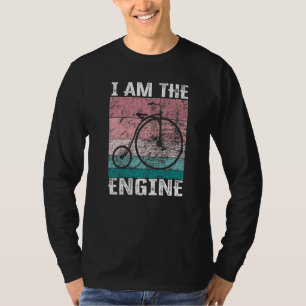 Zeggende dat ik de motor ben voor wielrenfans t-shirt