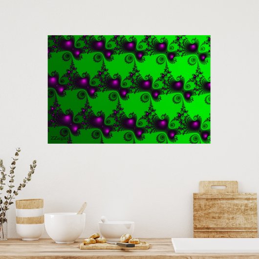 Zegler High Resolution Fractal Poster 1st-reeks (Keuken)