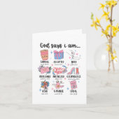 zegt dat ik Moederdag Christelijke motivatie mam j Kaart (Gele Bloem)