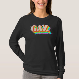 zegt gay zeggen gay verblijf gay verblijf trots lg t-shirt