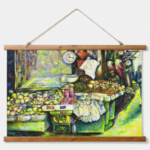 Zegt om het hele idee te betrekken hangend wandkleed