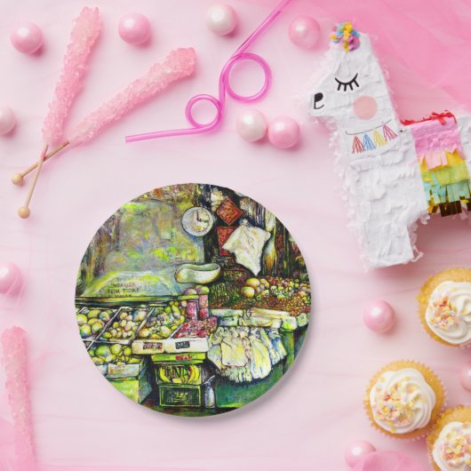 Zegt om het hele idee te betrekken papieren bordje (Feest)