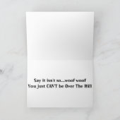 ZEGT PUPPY: "ZEG HET NIET ZO OVER DE HILL?" KAART (Binnen)