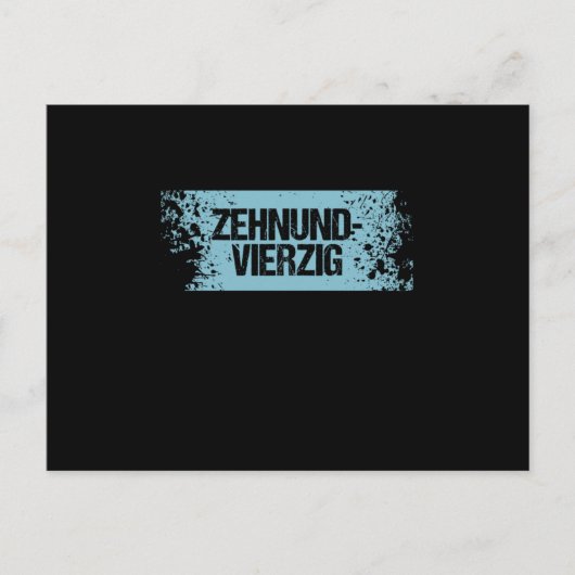Zehnundvierzig 50 e Jubileum Gift Briefkaart (Voorkant)