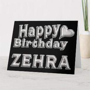 Zehra Joyeux Anniversaire Carte Anniversaire Prése