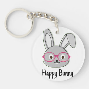 Zei een Bunny, acrylische Sleutelhanger