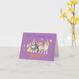 Zei iemand dat je Halloween Shiba moet behandelen? Kaart