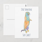 Zei iemand taart? Otter ansichtkaart Briefkaart (Voorkant / Achterkant)