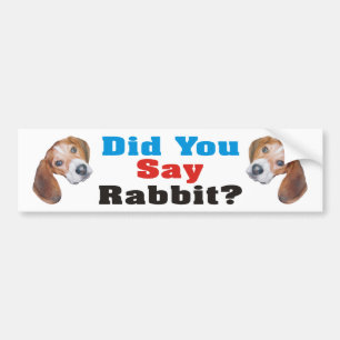 Zei je konijn? Beagle Bumpersticker
