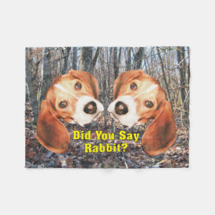 Zei je konijn? Beagle Fleece Blanket Deken