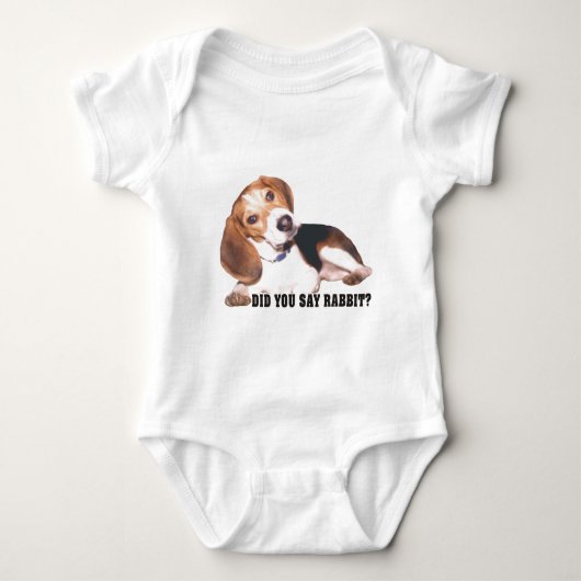 Zei je konijn? Beagle Romper (Voorkant)