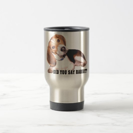 Zei je konijn? Beagle Travel Mug Reisbeker (Center)