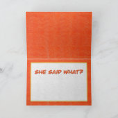 Zei ze wat? feestdagen kaart (Binnen)