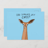 Zeiden we taart? briefkaart (Voorkant / Achterkant)