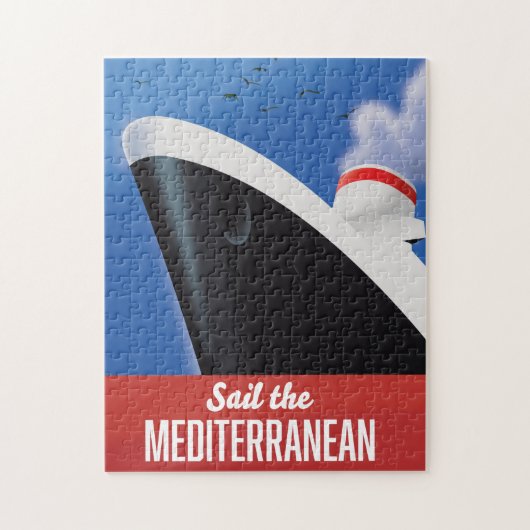 Zeil door de Middellandse Zee Legpuzzel (Verticaal)