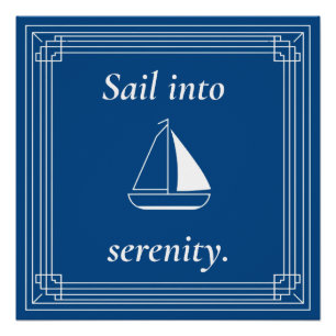 Zeil in alle Rust Zeilboot Perfect Poster
