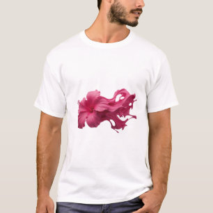 Zeil & Stijlvolle ABSTRACTE BLOEM Draagbaar T-shirt