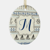 Zeilanker Nautische Touw Knoop Patroon Ornament (Rechts)