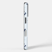 Zeilboat en anker Pattern Blue Case-Mate iPhone Case (Achterkant / Rechts)
