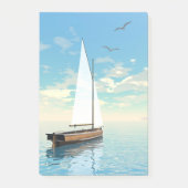 Zeilboot - 3D rendering Post-it® Notes (Voorkant)