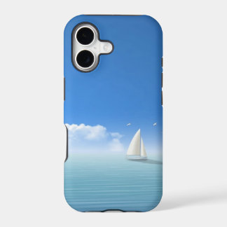 zeilboot aan de horizon