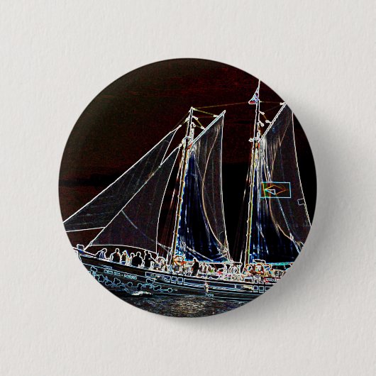Zeilboot- Abstracte Foto Ronde Button 5,7 Cm (Voorkant)