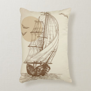 zeilboot accent kussen