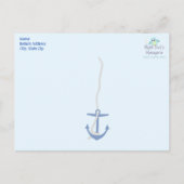 Zeilboot Baby shower Dank u Briefkaart (Achterkant)