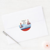 Zeilboot Baby shower Sticker (Envelop)