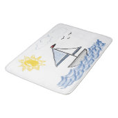 Zeilboot Badmat (Gekanteld)