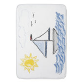 Zeilboot Badmat (Voorkant Verticaal)