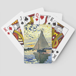 Zeilboot bij le Petit Gennevilliers die CARDS SPEL Pokerkaarten