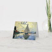 Zeilboot bij le Petit Gennevilliers Kaart (Voorkant)